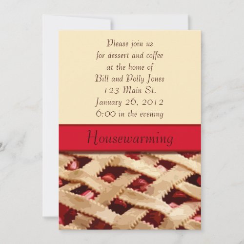 Pie Housewarming Invitation