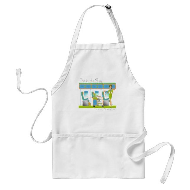 Pie in the Sky Airline Adult Apron (Front)