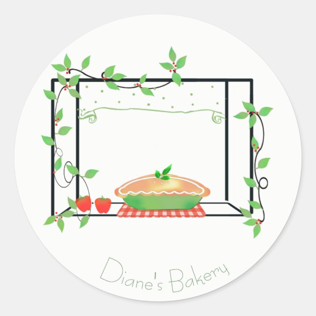 Pie in the Window Bakery Sticker (Front)