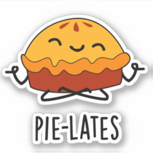 Pie-lates Funny Food Pie Pun  Sticker