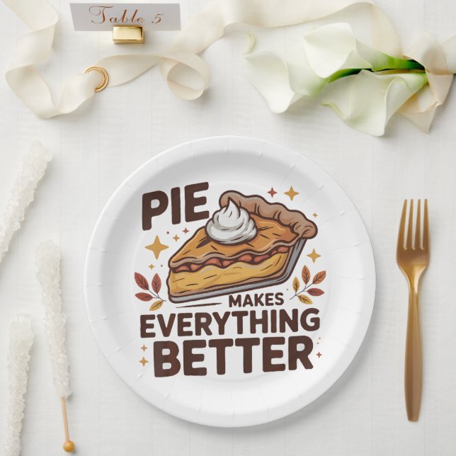 Pie Makes Better Paper Plates (Wedding)