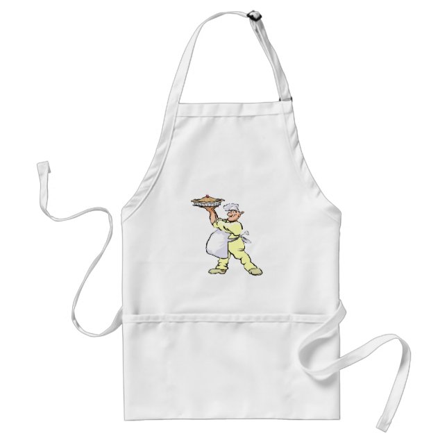 Pie Man Cook Adult Apron (Front)