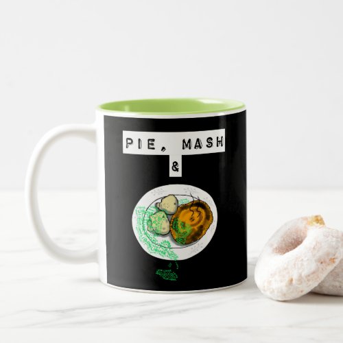 Pie Mash and Liquor Cockney London Two_Tone Coffee Mug