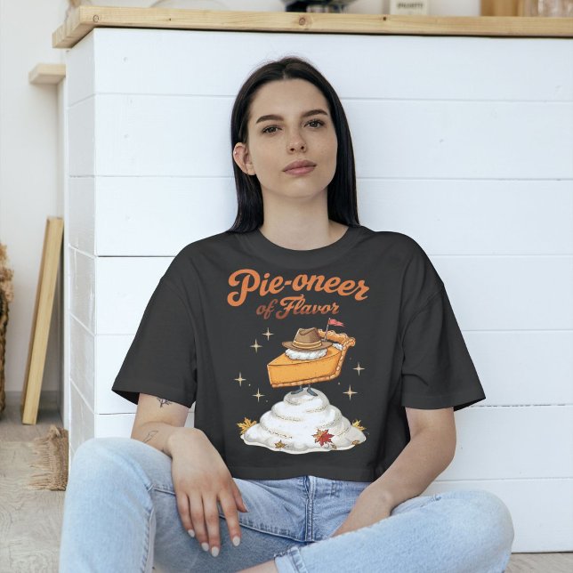 Pie-oneer of Flavor - Pumpkin Pie Thanksgiving Tri-Blend Shirt (Creator Uploaded)