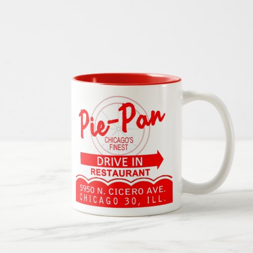 Pie_Pan Drive_In Restaurant Chicago Illinois Two_Tone Coffee Mug