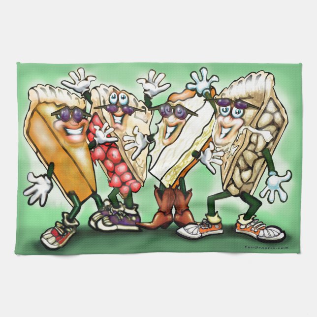 Pie Party Kitchen Towel (Horizontal)