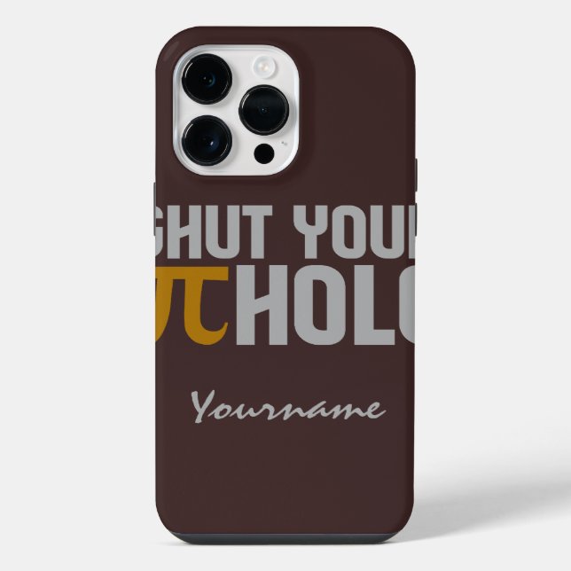 "Pie (pi) Hole" custom monogram cases (Back)