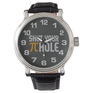 "Pie (pi) Hole" custom watches