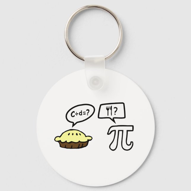 Pie & Pi Keychain (Front)