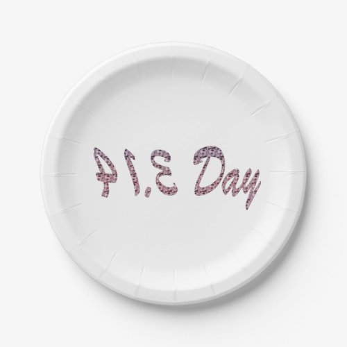 Pie Pink Pi Day Paper Plates