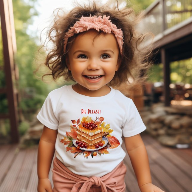 Pie Please! – Cute Thanksgiving Toddler T-Shirt (Creator Uploaded)