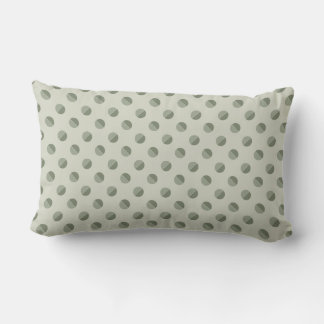 Pie Polkadot" Sage & Tonal Cream Lumbar Pillow