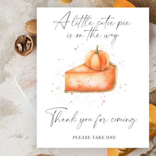 Pie pumpkin _ Thank you for coming Poster