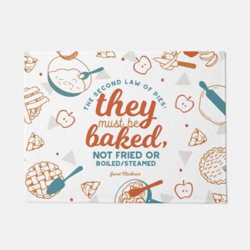 Pie quotes by Janet Clarkson Doormat