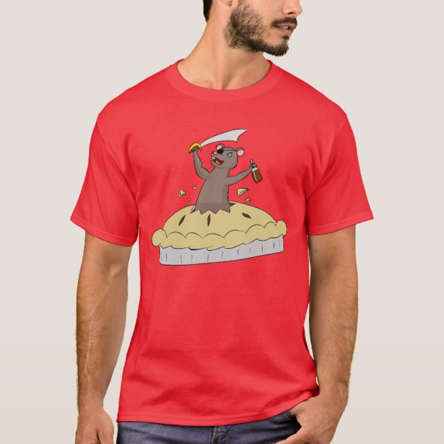 Pie Rat Pirate T-Shirt (Front)
