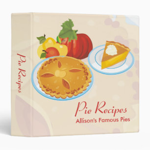 Pie Recipes Binder