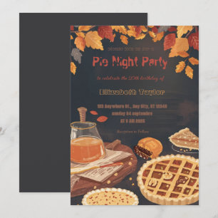 Pie Sharing Night Party Invitation – Sweet & Cozy