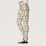 Pie Slice Apple Pumpkin Banana Key Lime Blueberry Leggings<br><div class="desc">Print features an original marker illustration of colorful pie slices including pumpkin,  blueberry,  Boston cream,  apple,  Mississippi mud,  key lime,  and banana cream. Ideal for your favorite foodie or baking enthusiast.

Don't see what you're looking for? Need help with customization? Contact Rebecca to have something designed just for you.</div>