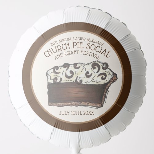 Pie Social Pi Day Party Dessert Bake Sale Slice Balloon