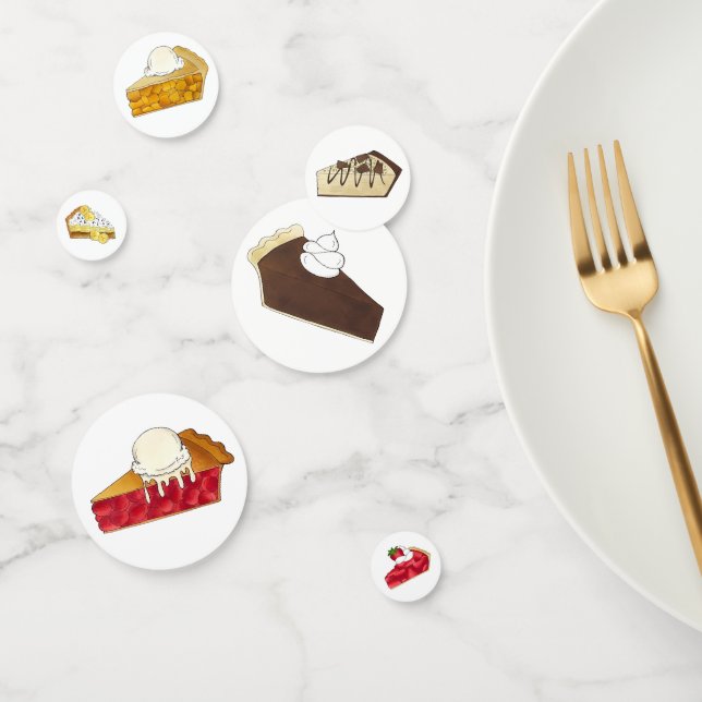 Pie Social Pi Day Slices Bake Sale Dessert Food Confetti (Group)