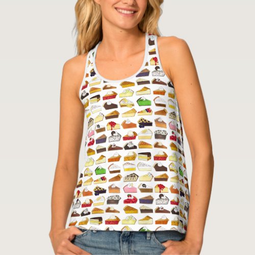 Pie Social Pi Day Slices Bake Sale Dessert Food Tank Top