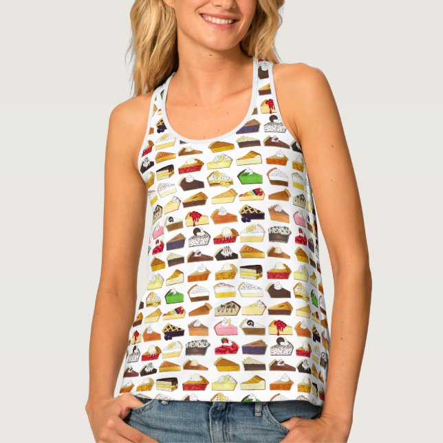 Pie Social Pi Day Slices Bake Sale Dessert Food Tank Top (Front)