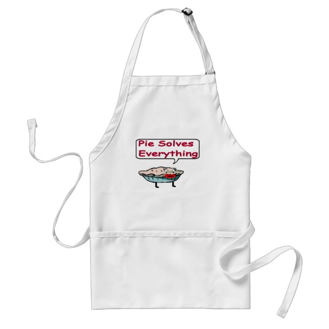 Pie Solves Everything Adult Apron (Front)