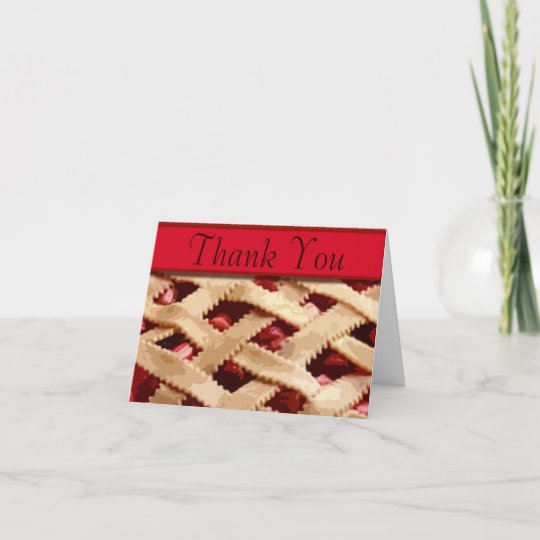 Pie Thank You Note Cards | Zazzle.com