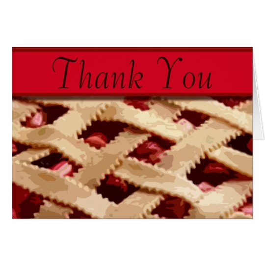 Pie Thank You Note Cards | Zazzle.com