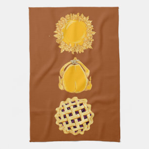 Pie Turkey Pie vertical dk pumpkin kitchen towel