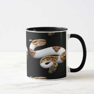 piebald ball python mug