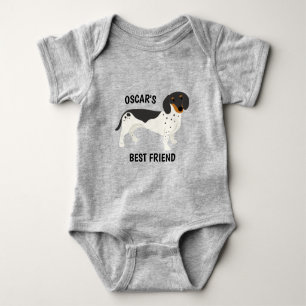 Piebald Dachshund Best Friend Baby Bodysuit