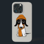 Piebald Dachshund | Cute Hipster Dog  iPhone 13 Pro Case<br><div class="desc">Cute Dog Lover's iPhone Case. Black,  tan and white Piebald Dachshund.</div>