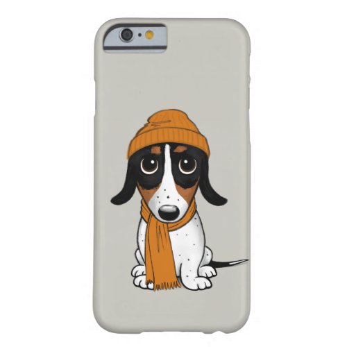 Piebald Dachshund  Cute Hipster Dog Barely There iPhone 6 Case