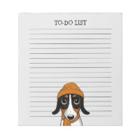 Piebald Dachshund Cute Hipster Dog Lined