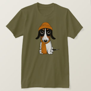 Piebald Dachshund Cute Hipster Dog T-Shirt