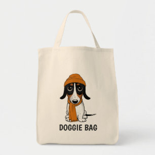 Piebald Dachshund   Cute Hipster Dog Tote Bag