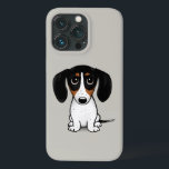 Piebald Dachshund | Cute Puppy Dog iPhone 13 Pro Case<br><div class="desc">Cute Dog Lover's iPhone Case. Black,  tan and white Piebald Dachshund.</div>