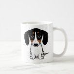 Piebald Dachshund | Cute Puppy Dog Coffee Mug<br><div class="desc">A fun mug for Piebald Dachshund lovers. This cute dog coffee mug makes a great gift for any occasion. Visit Jenn's Doodle World for even more accessories for home and office with this funny dog and more original wiener dog designs.</div>