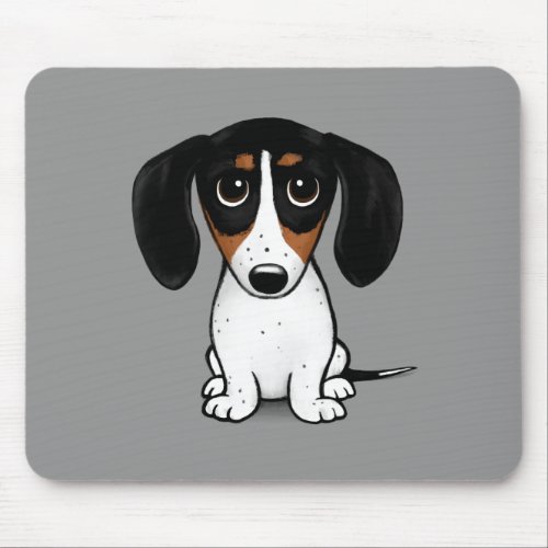 Piebald Dachshund  Cute Puppy Dog Mouse Pad