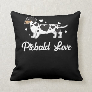 Piebald Dachshund Dog Owner Gift Throw Pillow