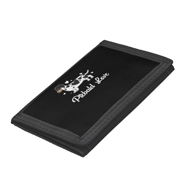 Piebald Dachshund Dog Owner Gift Trifold Wallet (Bottom)