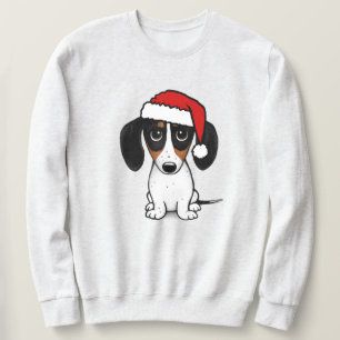 Piebald Dachshund Santa Cute Wiener Dog Sweatshirt