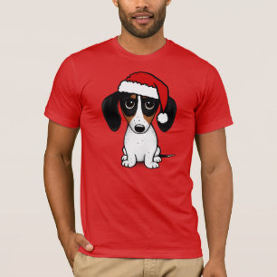 Piebald Dachshund Santa Cute Wiener Dog T-Shirt
