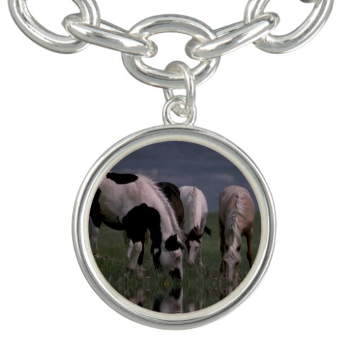 Piebald Horse Family Bracelet