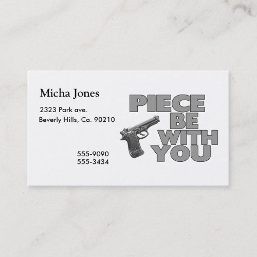 Piece Be With You Business Cards