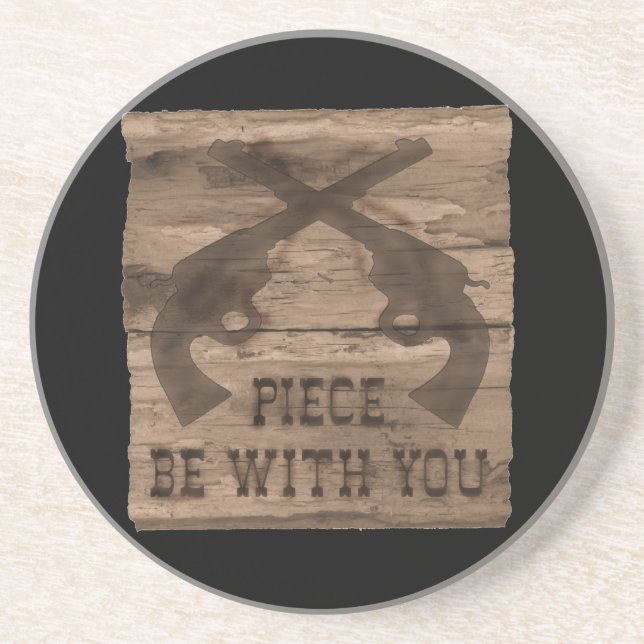 Piece Be With You Double Gun Coaster (Front)