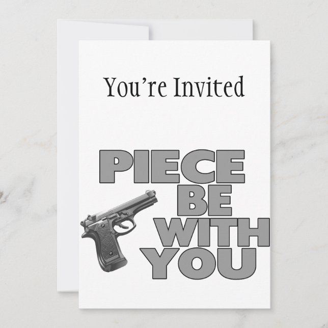 Piece Be With You Invitation (Front)