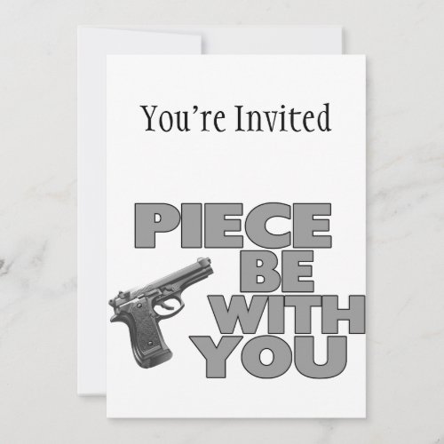 Piece Be With You Invitation