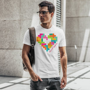 Piece, Love & Polyominoes Mens Shirt